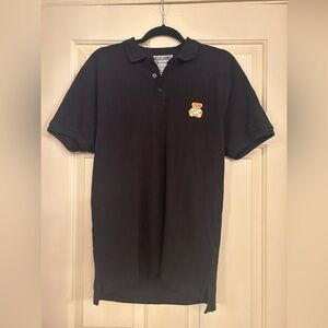 NWT Moschino Couture Toy Bear Logo Polo,Mens IT46 Small See Measurements